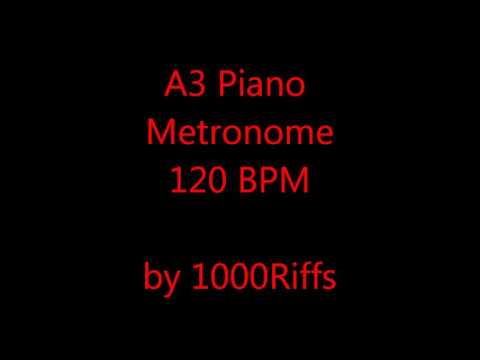 A3 Piano Metronome 120 BPM - Beats Per Minute