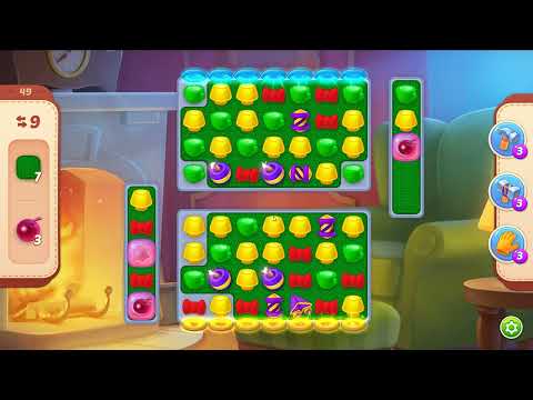 Homescapes level 49 - 17 Moves 🏡 Gameplay Walkthrough (Android, iOS) Playrix