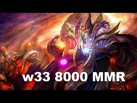 w33 Invoker 8000 MMR EU West Dota 2