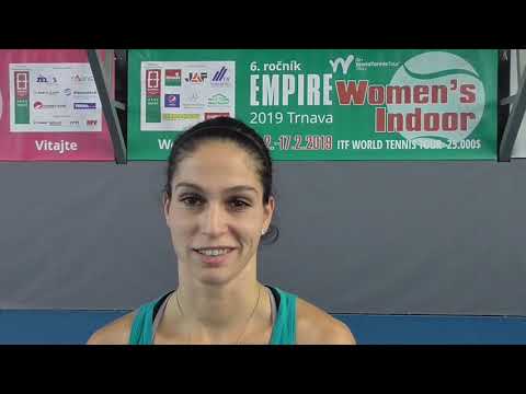 EMPIRE Women's Indoor 2019: Interview with the singles winner Isabella SHINIKOVA (BUL)