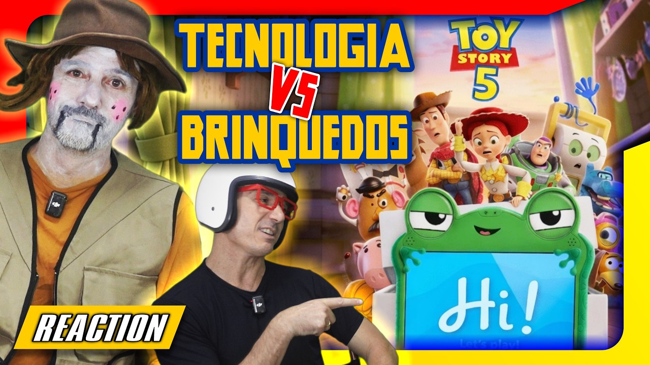 BRINQUEDOS vs TECNOLOGIA! 📱🧸 TOY STORY 5 PODE SER O MELHOR DA FRANQUIA! #reaction