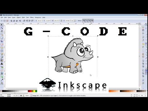 How to make G-CODE file of any image for CNC machine /INKSCAPE