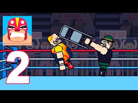 Rowdy Wrestling - Walkthrough Gameplay Part 2 - Lieutenant Mayhem Gold TOURNAMENT (Android Ios) - YouTube