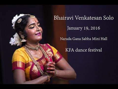 Excerpts from Bhairavi Venkatesan's Solo 2016 - Sridevi Nrithyalaya - Bharathanatyam Dance