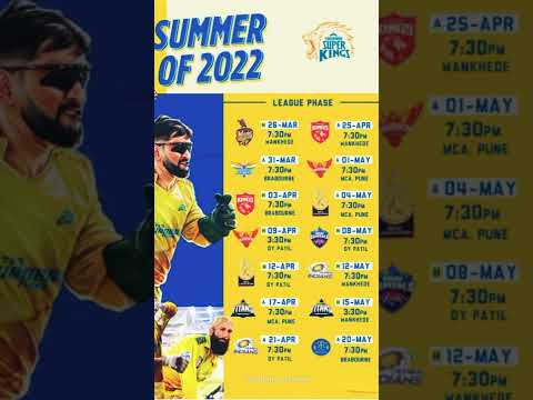 CSK all matches in Ipl 2022