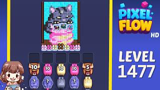 Pixel Flow Level 1477 Solution Walkthrough