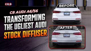 C8 Audi A6/S6 RS Style Diffuser Install | Oval Tips + Parking Sensors