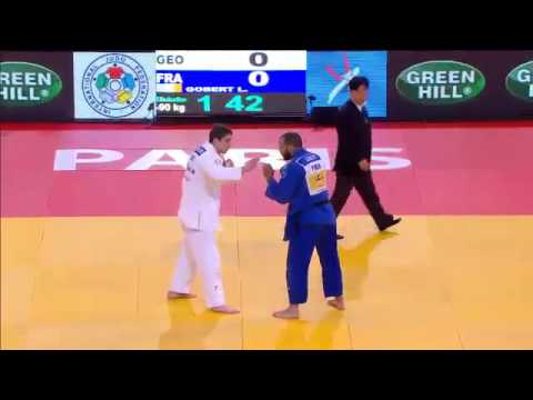 Varlam Liparteliani (GEO) vs Ludovic Gobert (FRA) -90kg Judo Grand Slam Paris 2013