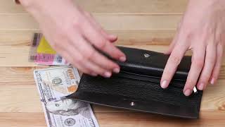 Універсальний гаманець-візитниця ST Leather 18951 чорний