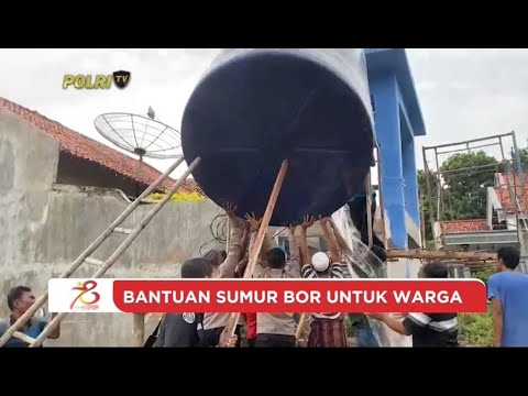 POLRES PAMEKASAN BANTUAN SUMUR BOR UNTUK WARGA