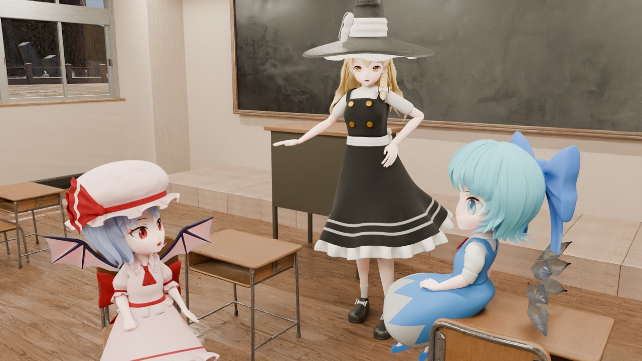 【東方妖稚園】謎の学校を見つけた3人【1時間目】