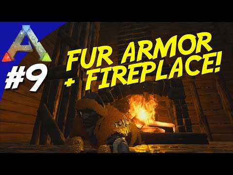 ARK Survival Evolved Dansk Ep. 9 - FUR ARMOR OG FIREPLACE!