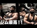 今年初のジムの合トレ!!胸トレの全種目全セットを大公開!!病気と怪我から完全復活のフルパワートレーニング!!!