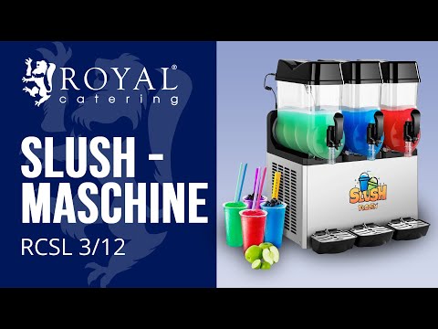 Video - Slushmachine - 3 x 12 liter - LED