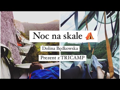 #Wyjątkowyprezent⛺️ Dolina Będkowska | Noc w namiocie na skale z TRICAMP⛺️| Portladge night Poland