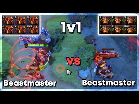 6x Helm of the Overlord Beastmaster vs 6x Wraith Pact Beastmaster - Dota 2 1v1 Level 30