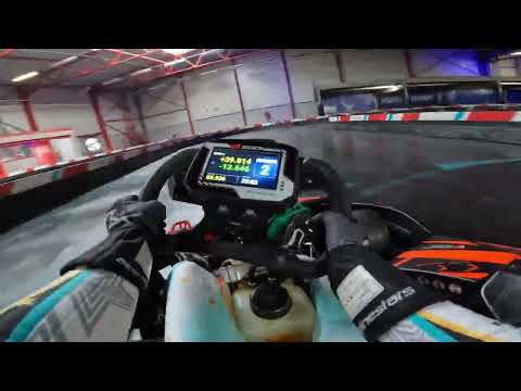 Karting Eupen - One Lap on New Layout + The Banking