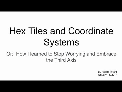 Lesson Night: Simple Hex Maps and You