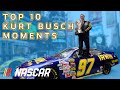 Top 10 Kurt Busch Career Moments | Best of NASCAR | NASCAR Countdown
