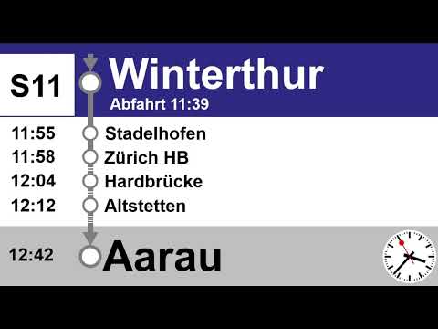ZVV-Ansage | Begrüßungsansage S11 nach Aarau