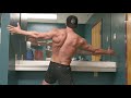 My post chest workout flexing and poses - men's physique bodybuilding