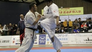 preview picture of video '【新極真会】第29回全関西空手道選手権大会　重量級準決勝　岩島勅　対　岡田英士　SHINKYOKUSHINKAI KARATE'