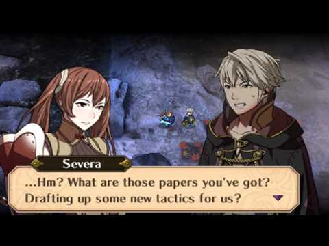 Fire Emblem Awakening - Male Avatar & Severa (Married) Hot-Spring Scramble Conversations
