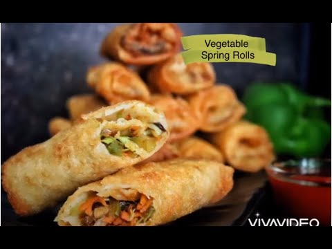Vegetable Spring Rolls | Crispy & Crunchy Snack || Easy Homemade
