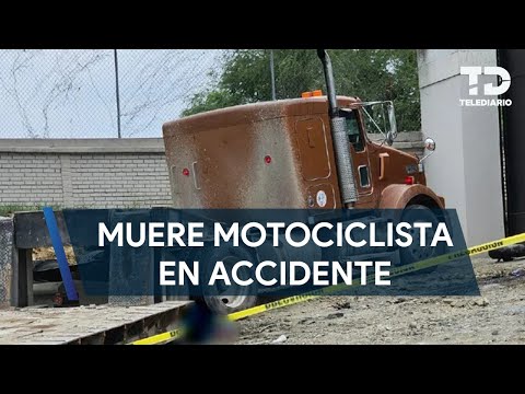Muere motociclista tras ser impactado por tráiler en Allende, NL