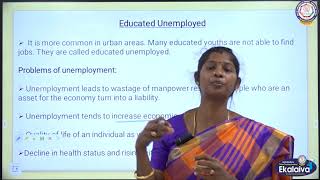 CBSE - CLASS - IX - SOCIAL SCIENCE - People as Resource - Unemployment
