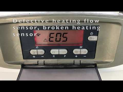 Baxi Nuvola 3 Error E05 How to fix the problem, What is the cause  Gas boiler error DIY tutotial