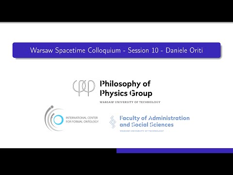 Warsaw Spacetime Colloquium #10 - Daniele Oriti (2021/03/12)