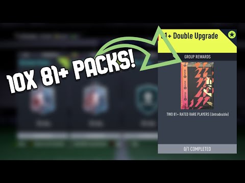 I OPENED 10x 81+ DOUBLE UPGRADE PACKS ON FIFA 22