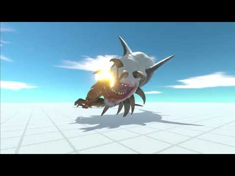 Achilles Vs. Mutated Megalodon Vs. Carcharodontosaurus! (NEFFEX - Statement)