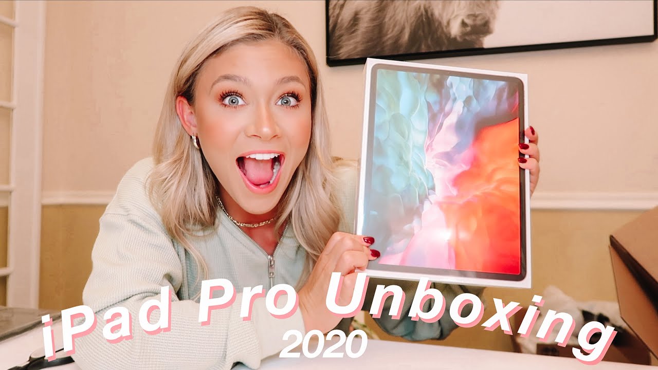 iPad Pro 2020 12.9 Inch Unboxing + Apple Pencil 2nd Generation | iPad for College!