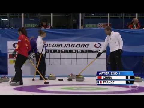 CURLING: CHN-FRA World Mixed Doubles Chp 2014 - HIGHLIGHTS