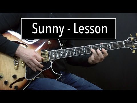 Sunny Lesson - Easy & Advanced Jazz Guitar Lesson by Achim Kohl