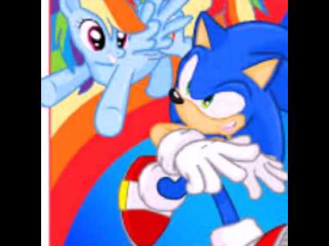 Rainbow dash x Sonic