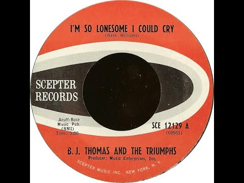 B J  Thomas I'm So Lonesome I Could Cry Stereo Remix Cold Ending