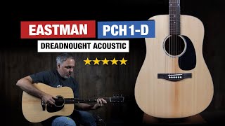 Video thumbnail for Eastman PCH1-D Dreadnought Acoustic Guitar Review by Acoustic Letter
