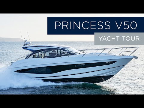 2024 Princess V50 Deck | Yacht Tour with Yacht Sales Professional | New Yacht For Sale in UK