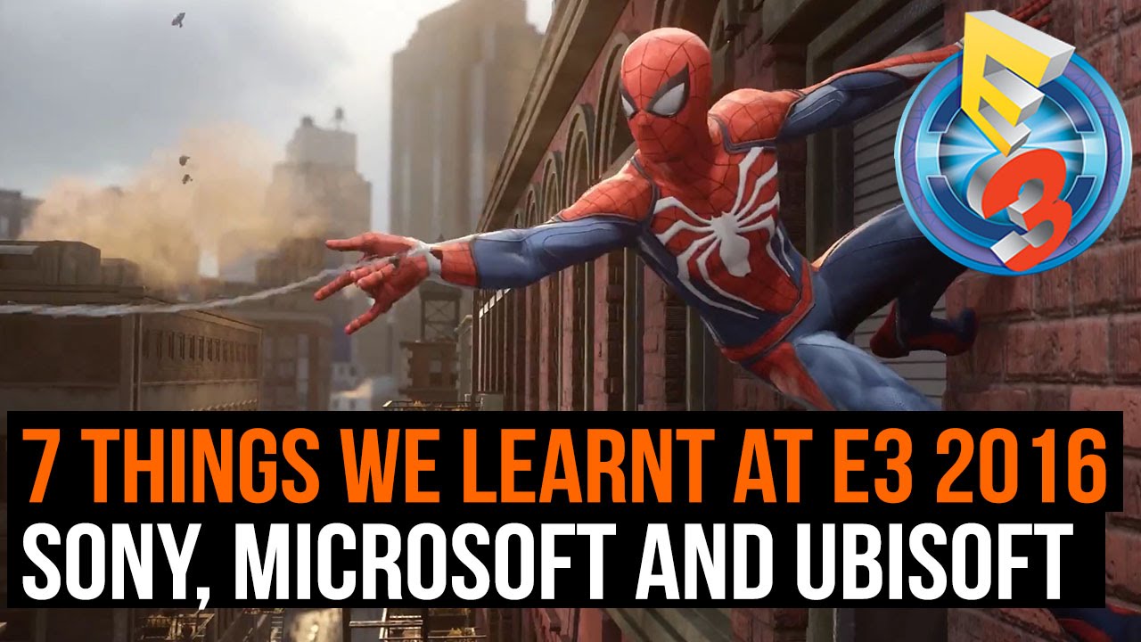 7 things we learnt at E3 - Sony, Microsoft and Ubisoft - YouTube
