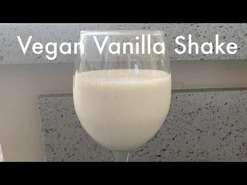 Vegan Vanilla Shake/2 ingredients #veganshake #vanillashake #vegandrink
