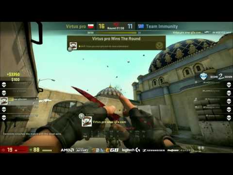 Snax no scope seals the deal - Virtus pro vs. Team Immunity CS:GO Counter Pit League Season 2 Finals