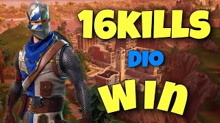 【Fortnite ps4 】デュオ 16キルビクトリー！ 二両持ちしてみた！