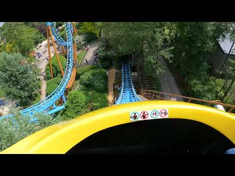 Onride: 'Boomerang' 🎢 (Mounted) 4K/POV 2025 - Bellewaerde park