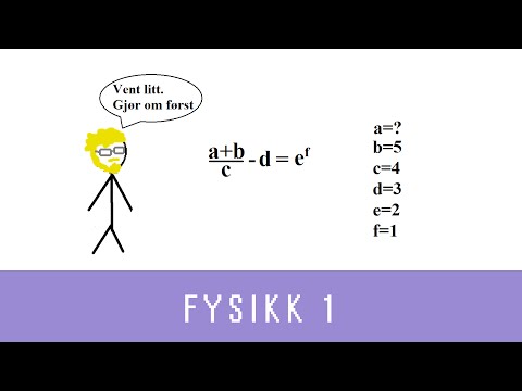 Fysikk med Eivind (ep 4) - Oppgaveløsning med formler (Fysikk 1)
