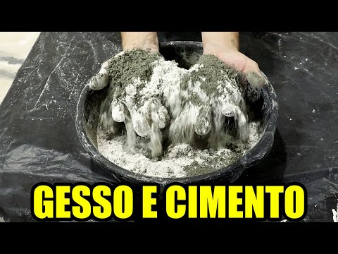 Misture Gesso e Cimento e se Surpreenda com o Resultado