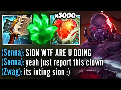 My Senna FLAMES me all game for playing inting Sion... then I carried her to victory