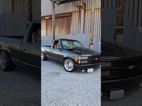 18x11 Billet Specialties Rims on Dropped OBS #obs #obschevy #obstruck #droppedtrucks #loweredtrucks